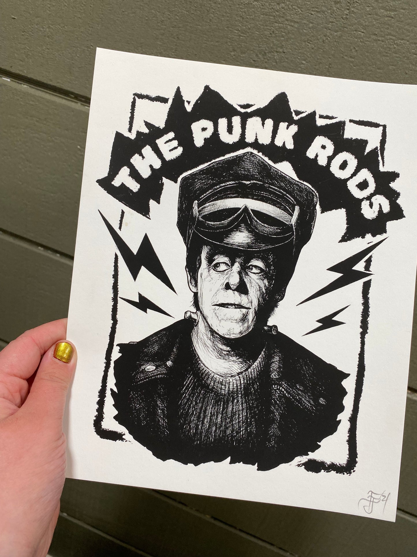 Hot Rod Hermie giclée print