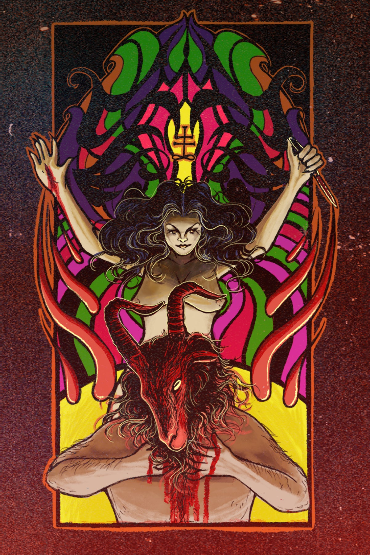 A 60's Fever Dream *postcard print*